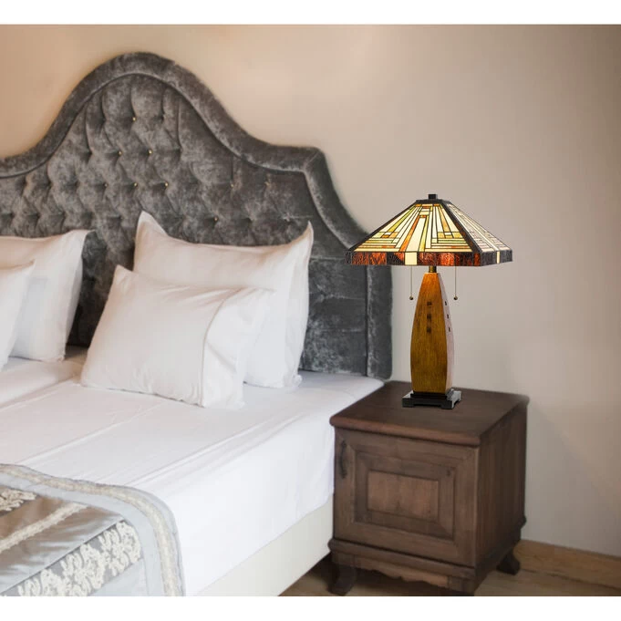 Tiffany Brown Table Lamp 4 Tiffany Brown Table Lamp - Image 2