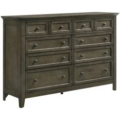 San Mateo Gray 10 Drawer Dresser