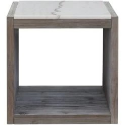 Moonbeam Moonlit Gray End Table