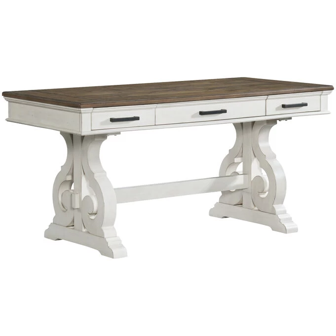 Drake Rustic White Writing Desk 4 Drake Rustic White Writing Desk - Image 2