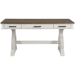 Drake Rustic White Writing Desk