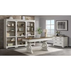 Drake Rustic White 76 Inch Tall Bunching Bookcase -furniture QK1063798 INTC LF1 RM