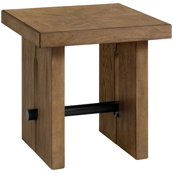 Landmark Weathered Oak End Table 4 Landmark Weathered Oak End Table - Image 2
