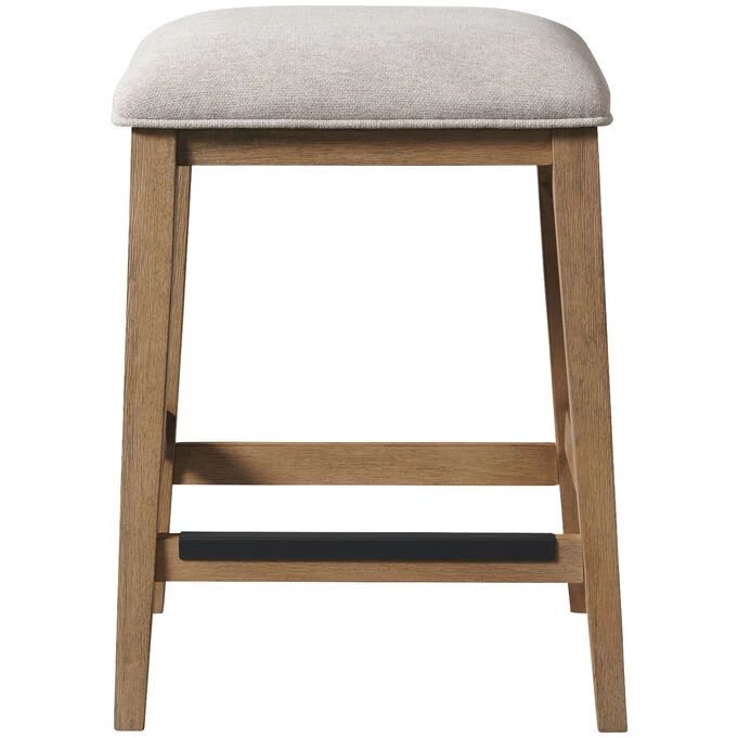 Landmark Weathered Oak 24 Inch Backless Stool 3 Landmark Weathered Oak 24 Inch Backless Stool