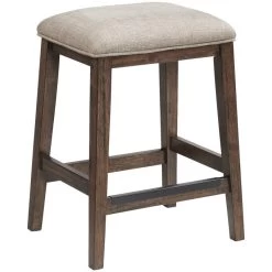 Kauai Brushed Mango Backless Counter Stool -furniture QK1063830 INTC AFL OL