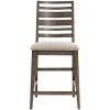 Kauai Brushed Mango Ladder Back Counter Stool -furniture QK1063831 INTC PRI OL