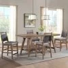 Oslo Weathered Chestnut 5 Piece Counter Dining Set -furniture QK1063848 INTC LF1 RM
