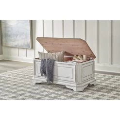 Magnolia Manor Antique White Storage Trunk 7 Magnolia Manor Antique White Storage Trunk -furniture QK1064400 LIBF LF1 RM
