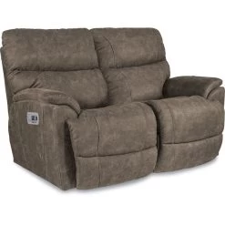 Trouper Mink Tri Power Reclining Loveseat -furniture QK1064417 LAZY AFR OL