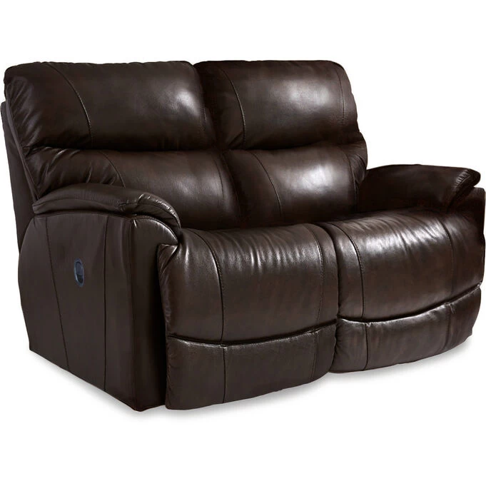 Trouper Leather Walnut Reclining Loveseat 3 Trouper Leather Walnut Reclining Loveseat