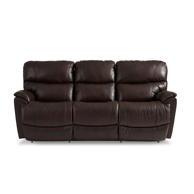 Trouper Leather Walnut Power Plus Reclining Sofa 3 Trouper Leather Walnut Power Plus Reclining Sofa