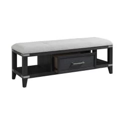 Laguna Weathered Steel Storage Bench -furniture QK1064833 INTC OPN OL