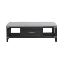 Laguna Weathered Steel Storage Bench