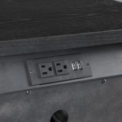 Laguna Weathered Steel Nightstand -furniture QK1064845 INTC IS3 OL