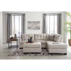 Mahoney Pebble Right Chaise Sectional -furniture QK1066113 ASHL LF2 RM