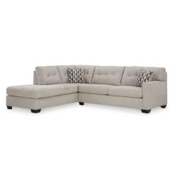 Mahoney Pebble Left Chaise Full Sleeper Sectional