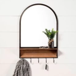 Neville Black Arch Mirror -furniture QK1066743 MEFD SW1 SW