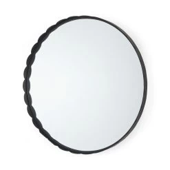 Adelaide Black Scallop Edge Mirror