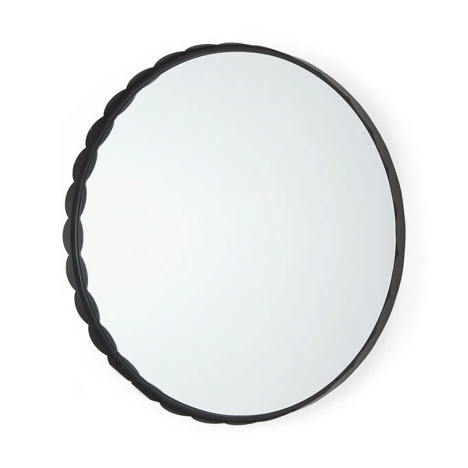 Adelaide Black Scallop Edge Mirror 3 Adelaide Black Scallop Edge Mirror