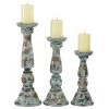 Emilia Set Of 3 Blue Candle Holder -furniture QK1066979 UMAE PRI OL
