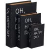 Linen Set Of 3 Black Book Box -furniture QK1066987 UMAE PRI OL