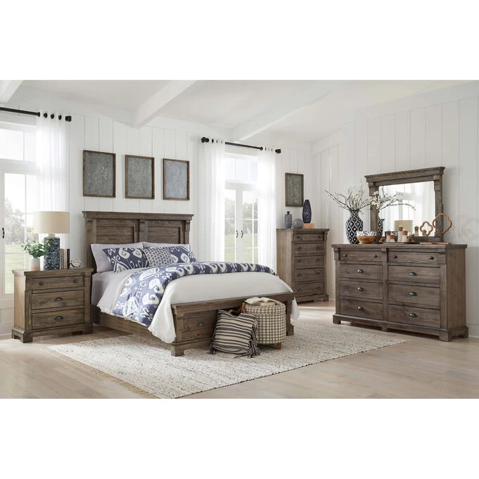 Baldwin Weathered Gray Queen Storage Bed 4 Baldwin Weathered Gray Queen Storage Bed - Image 2