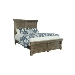 Baldwin Weathered Gray Queen Panel Bed