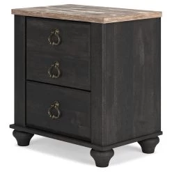 Nanforth Graphite Nightstand -furniture QK1067073 ASHL AFR OL