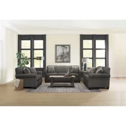 York Charcoal Queen Visco Sleeper -furniture QK1067230 DIME LF1 RM