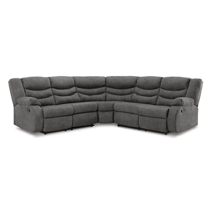 Partymate Slate 2 Piece Reclining Sectional 3 Partymate Slate 2 Piece Reclining Sectional