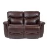 James Walnut Leather Tri-Power Reclining Loveseat 1 James Walnut Leather Tri-Power Reclining Loveseat -furniture QK1081510 LAZY PRI OL