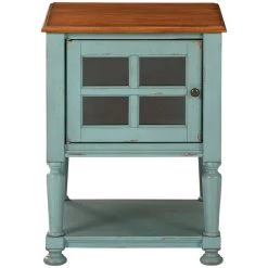 Mirimyn Teal Accent Cabinet