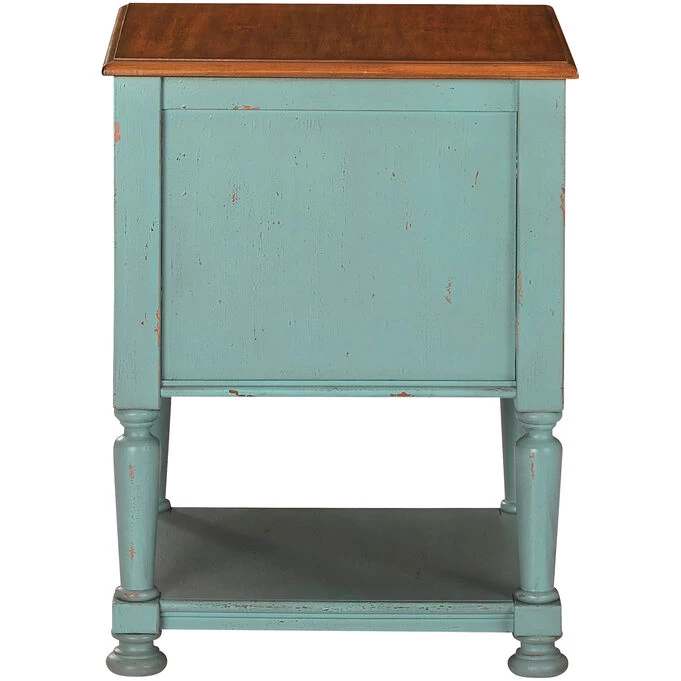 Mirimyn Teal Accent Cabinet 5 Mirimyn Teal Accent Cabinet - Image 3