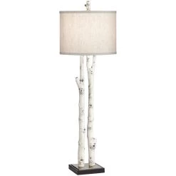 White Forest Natural Tall Table Lamp
