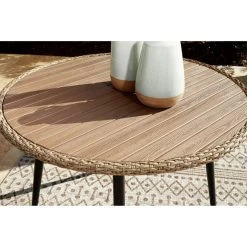 Amaris Brown Round Dining Table -furniture QK1083243 ASHL IS1 OL