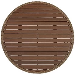 Amaris Brown Round Dining Table -furniture QK1083243 ASHL TOP OL