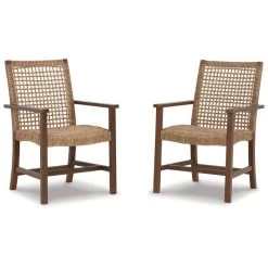 Germalia Brown Outdoor Dining Chair -furniture QK1083295 ASHL AFR OL
