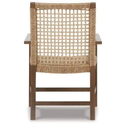 Germalia Brown Outdoor Dining Chair -furniture QK1083295 ASHL BCK OL