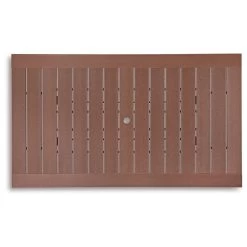 Emmeline Brown Rectangular Dining Table -furniture QK1083310 ASHL TOP OL