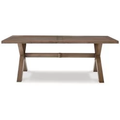 Beach Front Beige Rectangular Dining Table