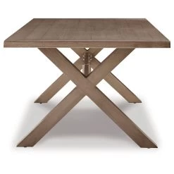 Beach Front Beige Rectangular Dining Table -furniture QK1083314 ASHL SID OL