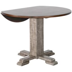 Homestead Hills Alpine Gray Drop Leaf Table -furniture QK1084416 SUNN BCK OL