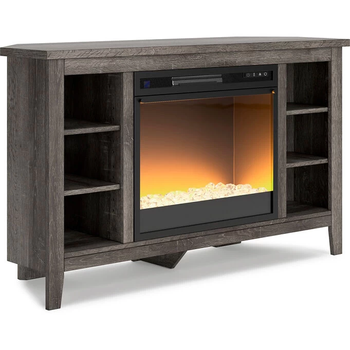 Arlenbry Gray 48 Inch Electric Fireplace Corner Console 4 Arlenbry Gray 48 Inch Electric Fireplace Corner Console - Image 2