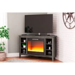 Arlenbry Gray 48 Inch Electric Fireplace Corner Console 7 Arlenbry Gray 48 Inch Electric Fireplace Corner Console -furniture QK1084655 ASHL LF1 RM