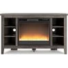 Arlenbry Gray 48 Inch Electric Fireplace Corner Console -furniture QK1084655 ASHL PRI OL