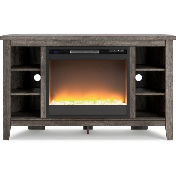 Arlenbry Gray 48 Inch Electric Fireplace Corner Console 3 Arlenbry Gray 48 Inch Electric Fireplace Corner Console