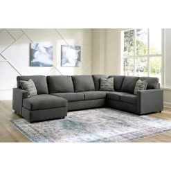 Edenfield Charcoal Chaise Sectional