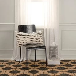 Ink Dot Down Natural Filled Lumbar Pillow