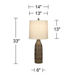 Stonewall Espresso Table Lamp -furniture QK1087093 PCLC IS5 OL