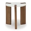 Isanti White Round End Table -furniture QK1087965 ASHL PRI OL